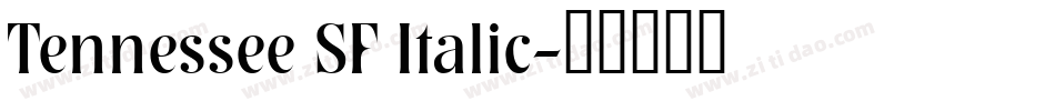 Tennessee SF Italic字体转换